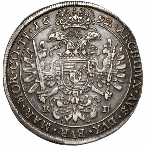 Austria, Leopold I, Thaler 1692-KB, Kremnitz