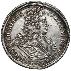 Śląsk, Karol VI, Talar 1714, Wrocław
