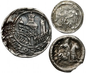 Hungary and Cologne, set of denarii and bracteate, lot (3pcs)