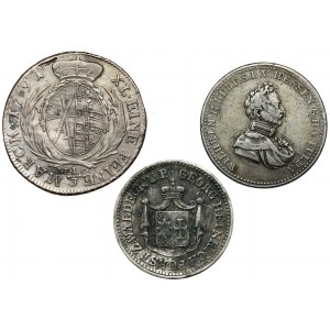 Niemcy, 1/6 - 1/3 talara 1791-1837, zestaw (3szt)