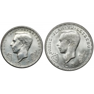 Luksemburg, 20 i 50 franków 1946 (2szt)