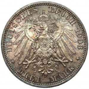 Preussen, 3 mark 1908-A, Berlin