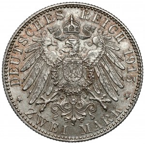 Saksonia-Meiningen, 2 marki 1915-D, Monachium