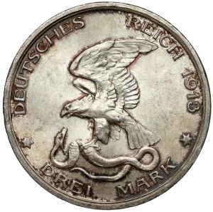 Prusy, 3 marki 1913, Berlin - Bitwa Narodów