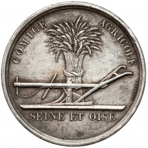 France, Medal 1845 - Comice Agricole Seine et Oise
