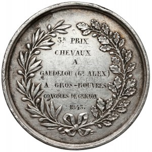 Francja, Medal 1845 - Comice Agricole Seine et Oise