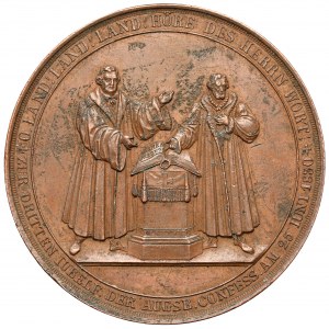 Niemcy, Saksonia, Medal 1830 - 300 rocznica wyznania augsburskiego