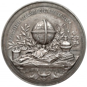 Francja, Medal 1894 - Exposition Scolaire Departementale