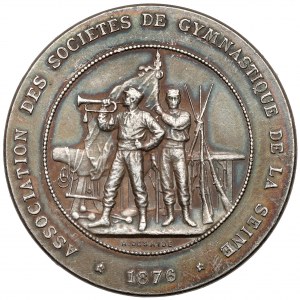 France, Medal 1899 - Association des Societes de Gymnastique de la Seine
