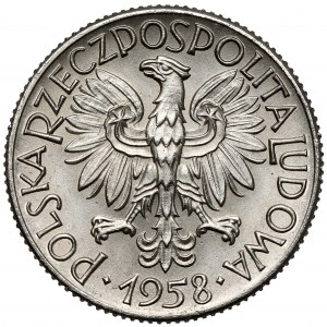 Probenahme von Nickel 1 Gold 1958 - Eichenblätter