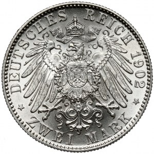 Saschen, 2 Mark 1902-E, Muldenhütten