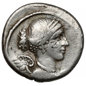 Roman Republic, T. Carisius (46 BC) AR Denarius