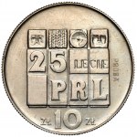 Próba MIEDZIONIKIEL 10 złotych 1969, 25 lecie PRL