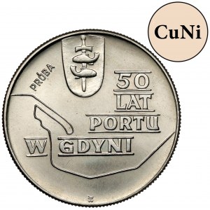 Próba MIEDZIONIKIEL 10 złotych 1972 Port w Gdyni