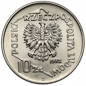 Próba MIEDZIONIKIEL 10 złotych 1972 Port w Gdyni