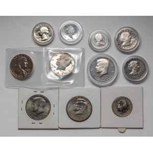 USA and Canada, coins (11pcs)