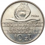 Próba MIEDZIONIKIEL 10 złotych 1973, 200 lat KEN - duży kaganek