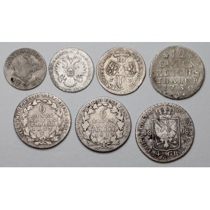 Niemcy, zestaw monet srebrnych (7szt)
