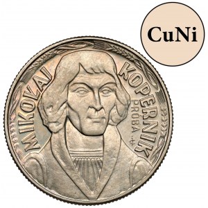 Próba MIEDZIONIKIEL 10 złotych 1973 Kopernik - mały