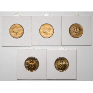 5 złotych 1987, zestaw (5szt)