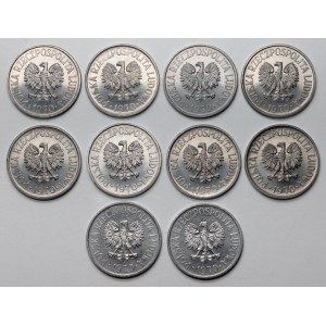 50 groszy 1970, zestaw (10szt)