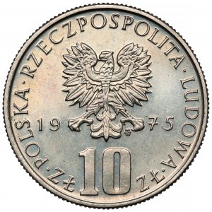 Próba MIEDZIONIKIEL 10 złotych 1975 Prus