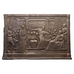 Plakieta (240x155mm) Sąd nad Chrystusem przed Piłatem