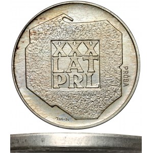 Próba SREBRO 200 złotych 1974 XXX lat PRL - rant gładki