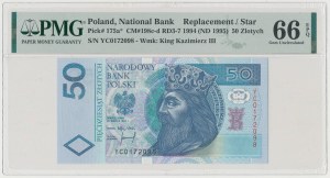 50 złotych 1994 - YC - seria zastępcza