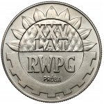 Próba MIEDZIONIKIEL 20 złotych 1974 XXV lat RWPG - z deseniem