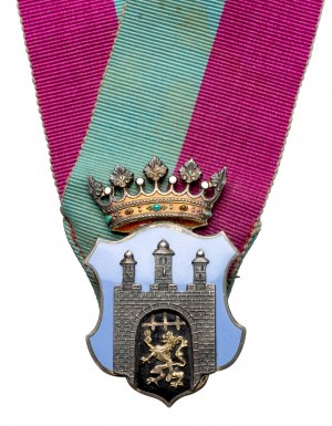 Order / Odznaka z herbem miasta Lwów na wstędze