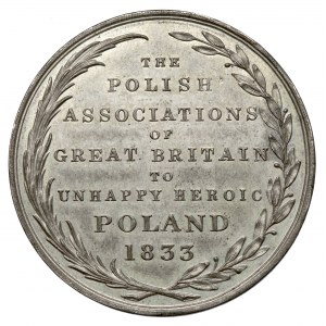 Medal Komitetu Polskiego w Londynie, 1833 r.