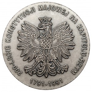 Medal, 200-lecie Konstytucji Majowej na Kapitolu-Rzym 1791-1991