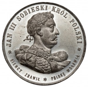 Medal, Jan III Sobiesk 1883 / Niemcy zbawił - Polskę Wsławił
