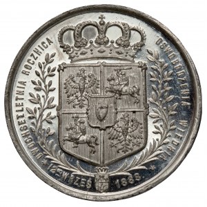 Medal, Jan III Sobiesk 1883 / Niemcy zbawił - Polskę Wsławił