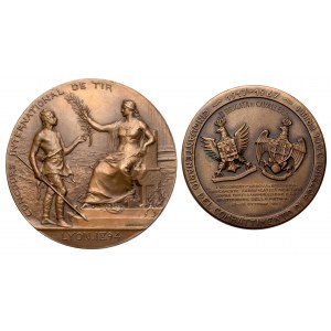 France and Italy - Medals (2pcs)