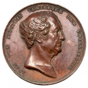 Niemcy, Medal 1842 - Christensen, auf Adam Itzstein