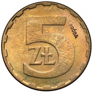 Próba MOSIĄDZ 5 złotych 1986