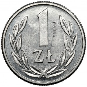 Próba ALUMINIUM 1 złoty 1989