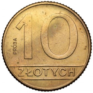 Próba MOSIĄDZ 10 złotych 1989