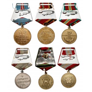ZSRR - zestaw medali (6szt)