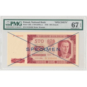 100 złotych 1948 - SPECIMEN - D