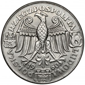 Próba NIKIEL 100 złotych 1960 Mieszko... - głowy - duży orzeł