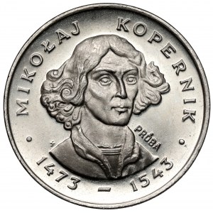 Próba NIKIEL 100 złotych 1973 Kopernik - mała głowa