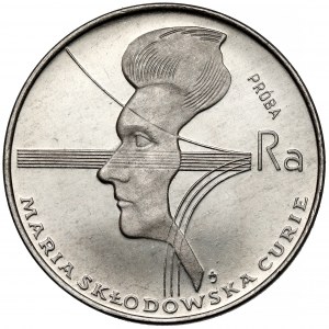 Próba NIKIEL 100 złotych 1974 Skłodowska-Curie - duży orzeł