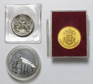 Jana Pawła II - medale, zestaw (3szt)