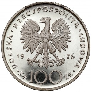 Próba SREBRO 100 złotych 1976 Kościuszko - TECHNOLOGICZNA