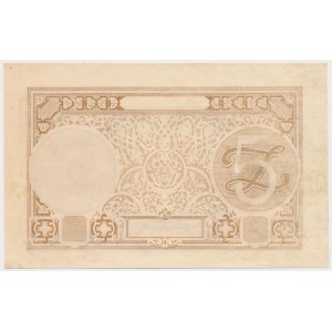 5 złotych 1919 - nieukończony druk - sam poddruk