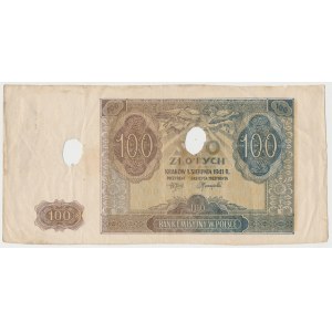 100 złotych 1941 - skasowane