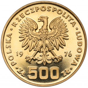 Goldversuch 500 Zloty 1976 Tadeusz Kościuszko